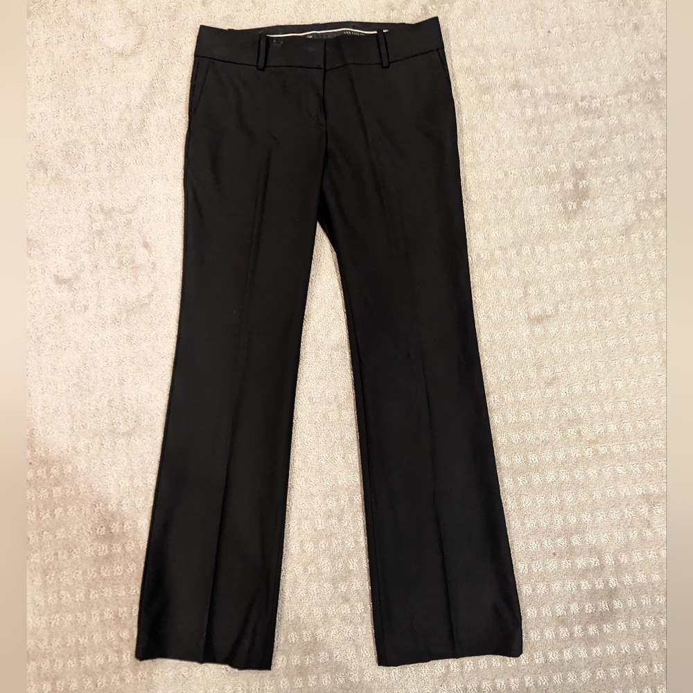 Ann Taylor Black Wide Leg Dress Pants Size 6